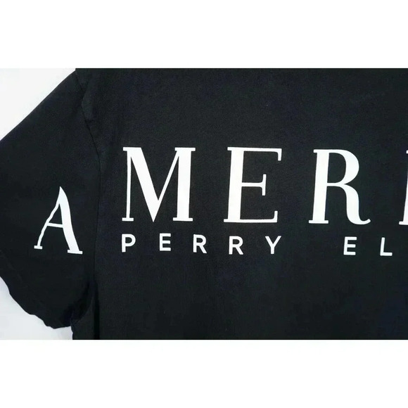 Perry Ellis Men's Medium Black Basic Grunge Tee #569 - Picture 4 of 7